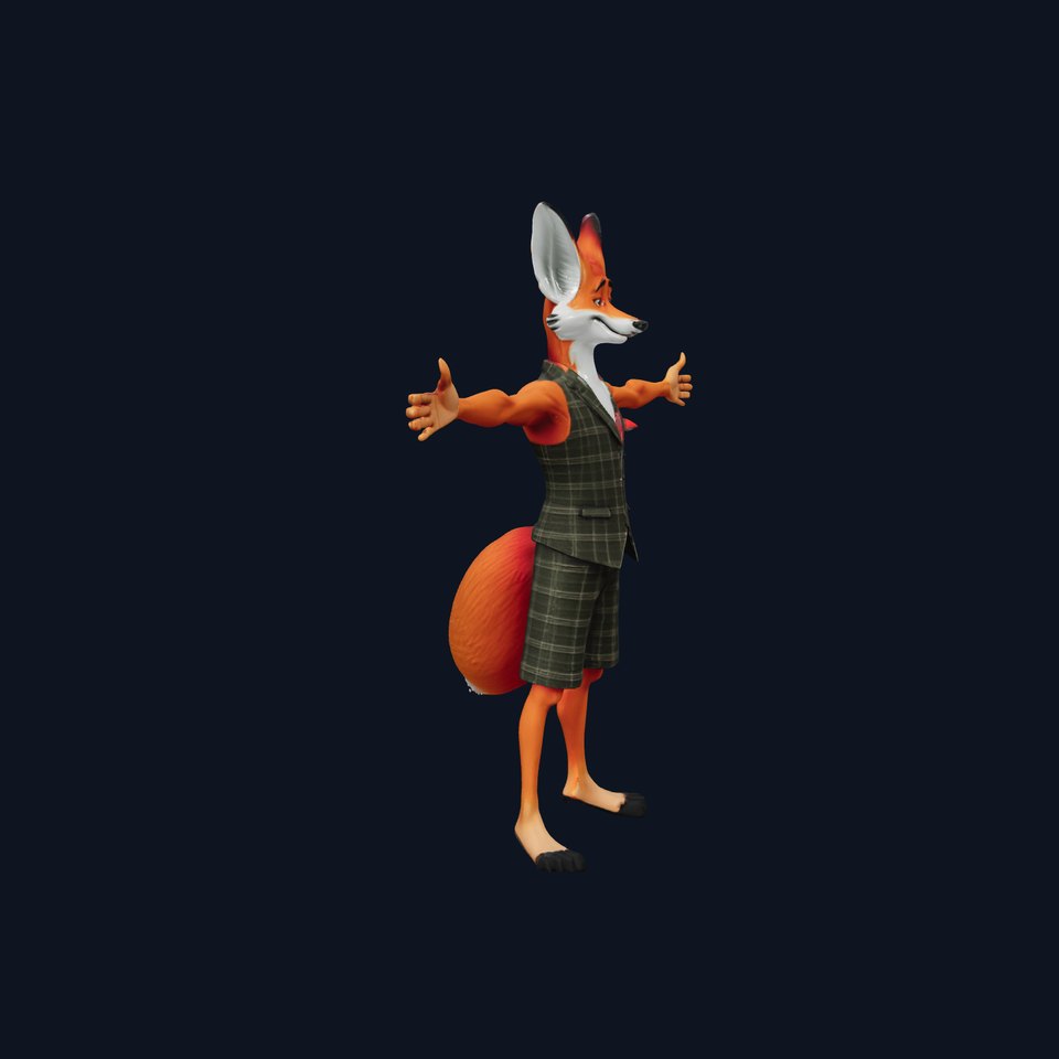 Charming Fox Character model pack